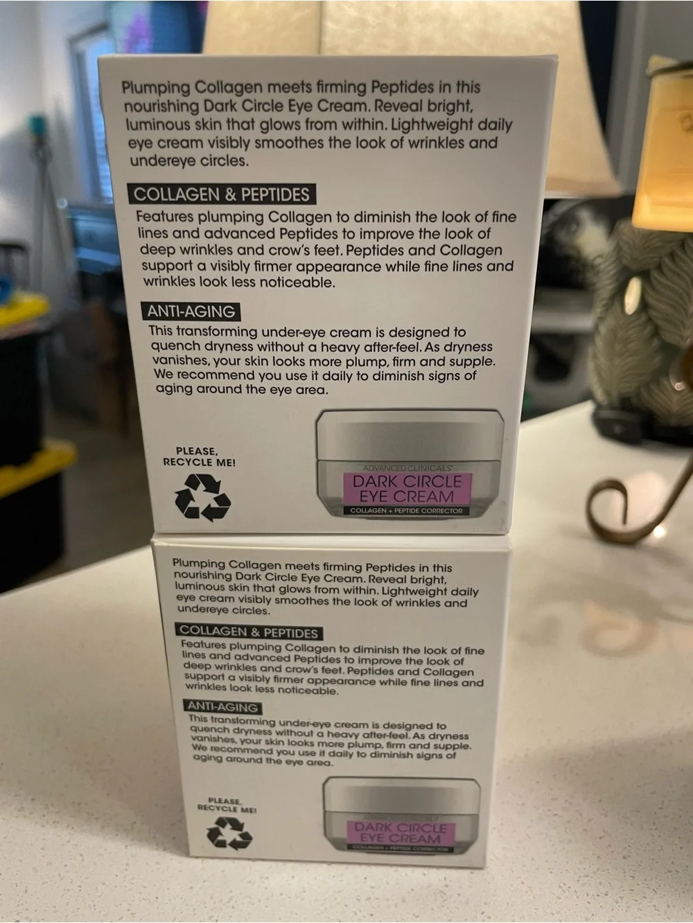 Advanced Clinical’s Dark Circle Eye Crm- Pink/White
